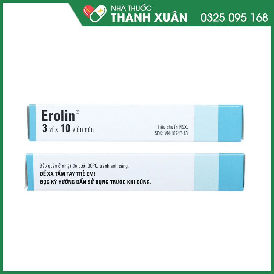 Erolin 10mg thuốc điều trị viêm mũi dị ứng, mày đay